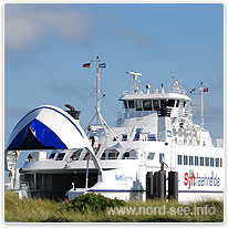 Mit der Fähre nach Sylt syltfaehre, nordsee